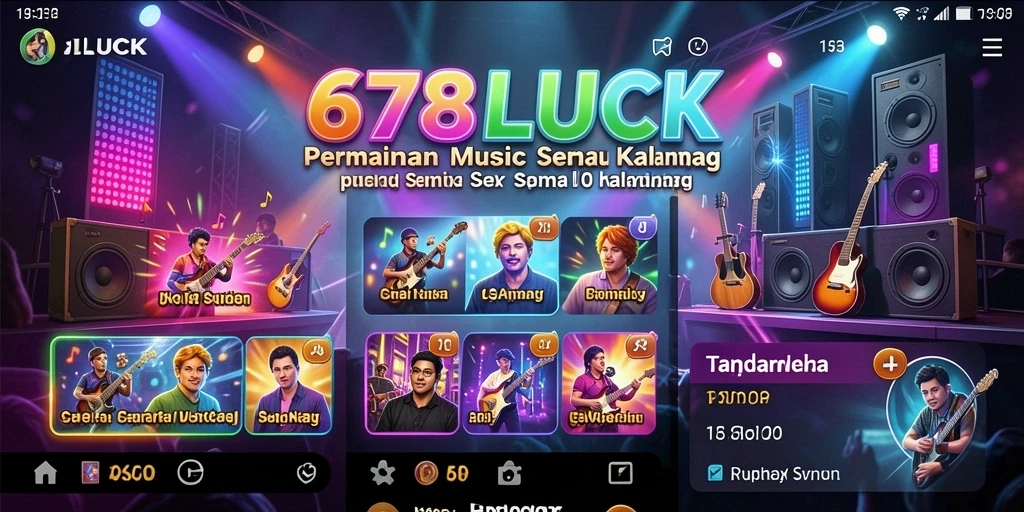 Tampilan gameplay menarik di <strong>678LUCK</strong> dengan berbagai lagu dan tantangan.
