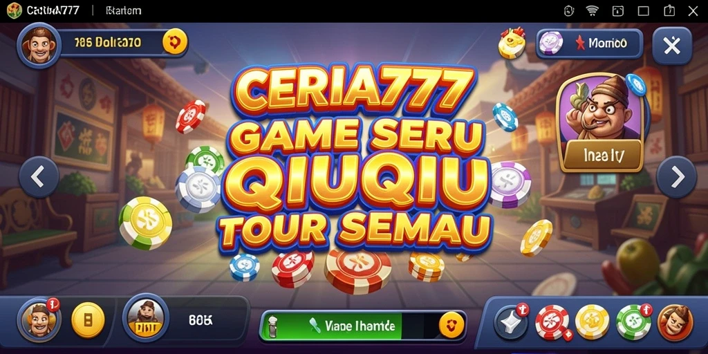 Tampilan menarik dari gameplay QiuQiu CERIA777.
