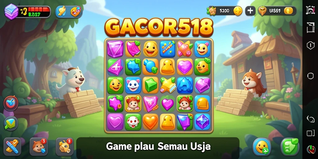 Gameplay seru dengan mencocokkan item di GACOR518.