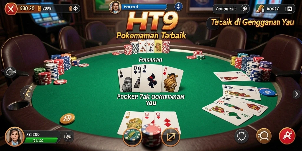 Screenshot gameplay <strong>HIT9</strong> menampilkan suasana permainan Poker yang seru dan menantang.