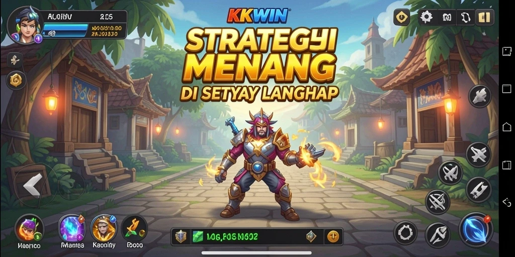Screenshot menampilkan pertempuran seru dalam KKWIN dengan strategi yang dinamis.