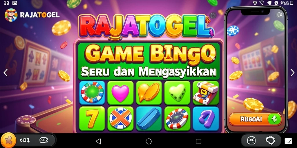 Tampilan menarik dari gameplay Bingo di RAJATOGEL.