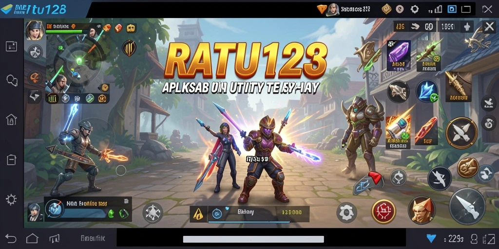 Tampilan utama RATU123 dengan berbagai alat bantu Utility.