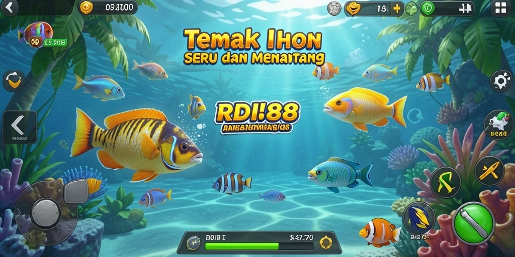 Tampilan gameplay RDI88 yang penuh aksi Tembak Ikan.