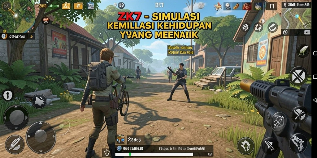 Gameplay ZK7 yang menarik dengan interaksi karakter yang dinamis.