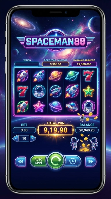 Screenshot aplikasi spaceman88 dengan antarmuka yang bersih dan sederhana.